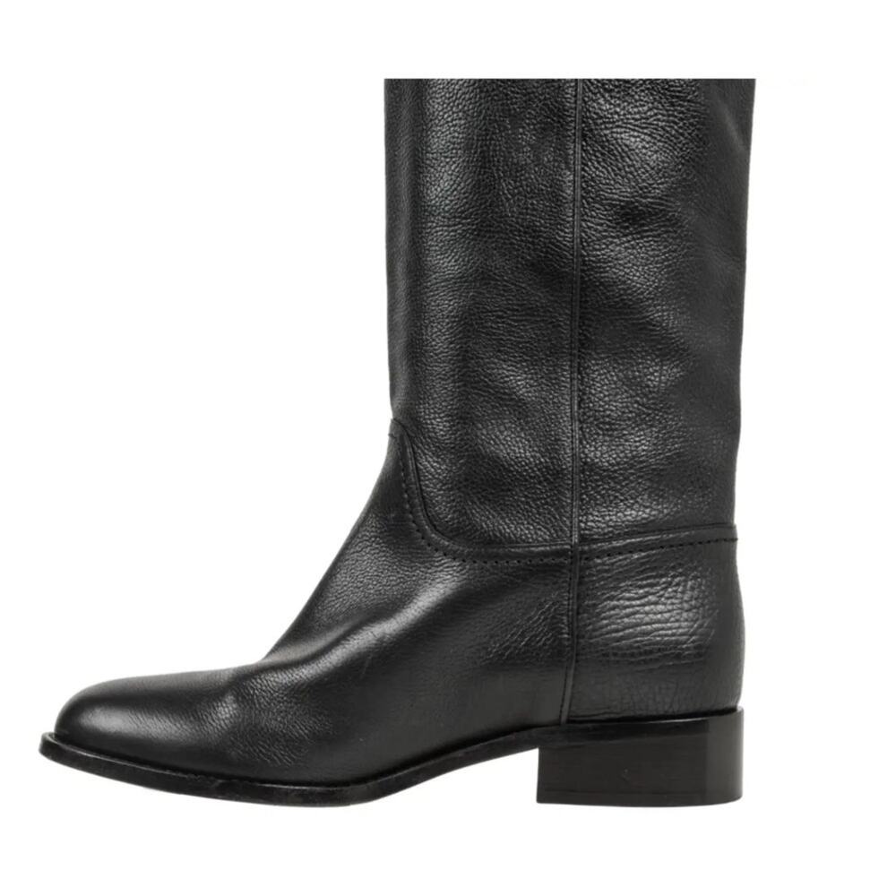 CHANEL 2014 interlocking CC logo riding tall boots equestrian 38.5 - Picture 5 of 16